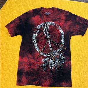 The Mountain Red Graphic T-Shirt